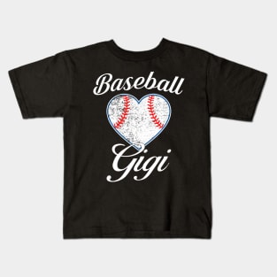 Baseball Gigi Shirt Funny Mothers Day Gifts Mom Kids T-Shirt